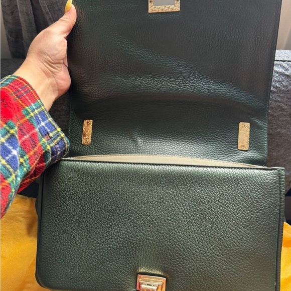 Mario Valentino Dark Green Shoulder Bag - Picture 3 of 5